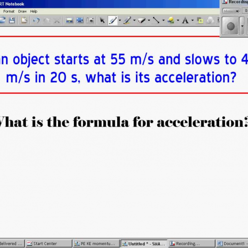 Calculating Change in Acceleration