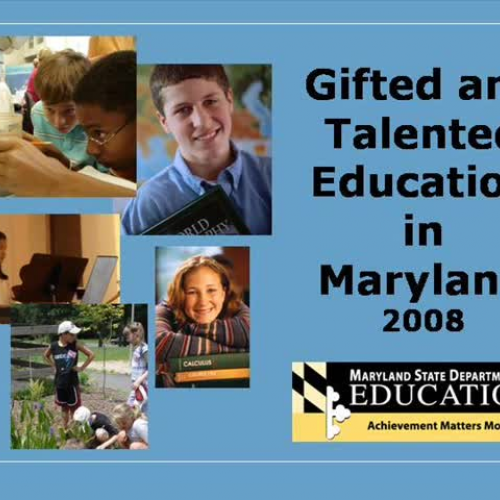 Gifted and Talented in Maryland