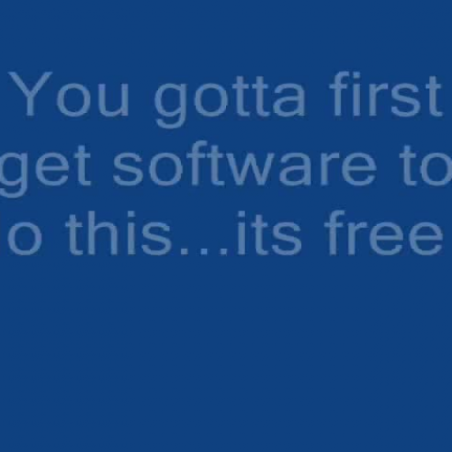 1a. How to make an Audio file out of a Video 