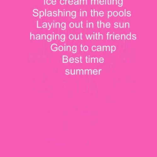 Sunny Days - an original poem