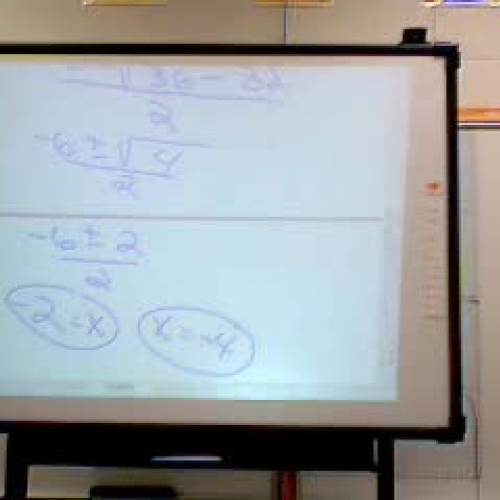 Quadratic Formula Part 2