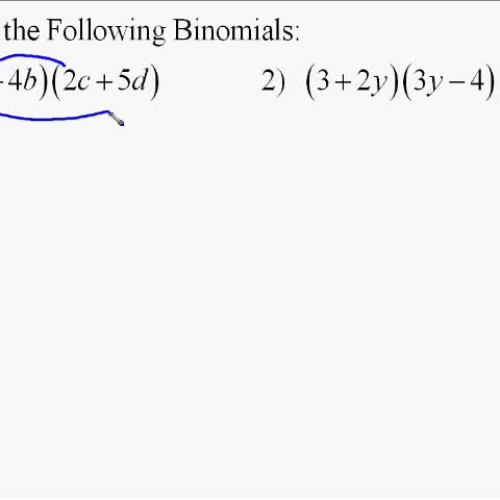 A110.6 Multiplying Binomials