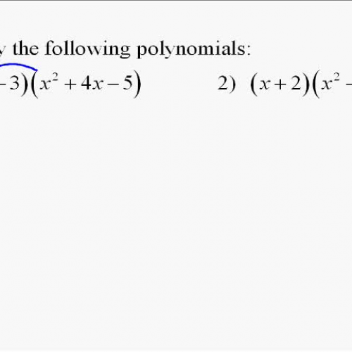 A110.7 Multiplying Polynomials