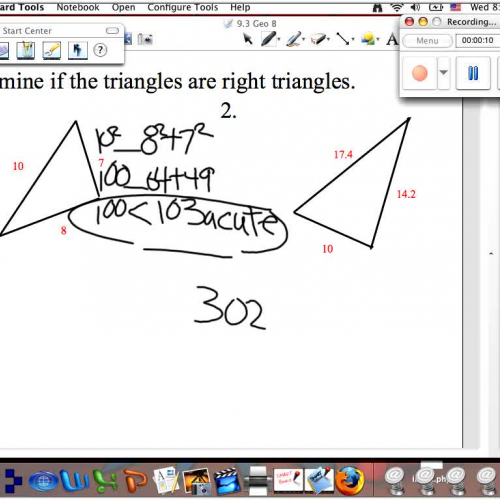 Classify triangles