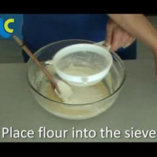 Folding in Flour