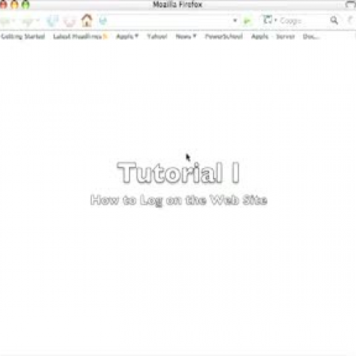 Web Site Tutorial I