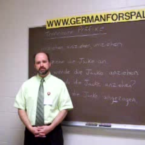 Separable Prefix Verbs in German