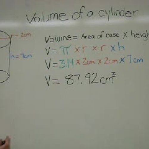 Volume of a Cylinder