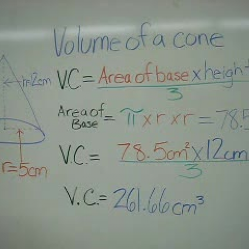 Volume of a Cone