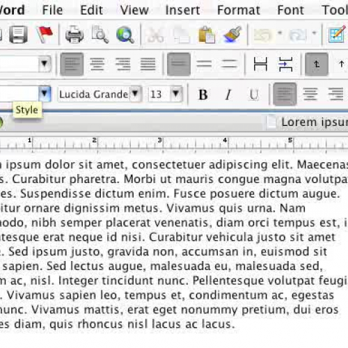 Microsoft Word Columns and Sections