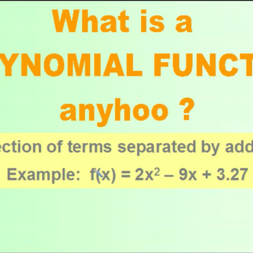 Polynomial Functions KORNCAST