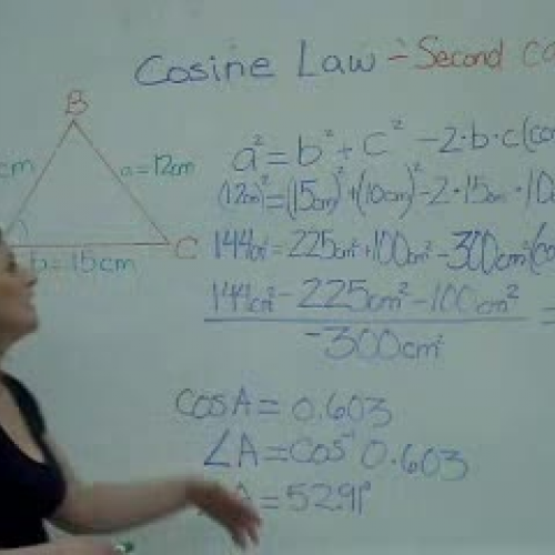 Cosine Law. Given the Three sides.