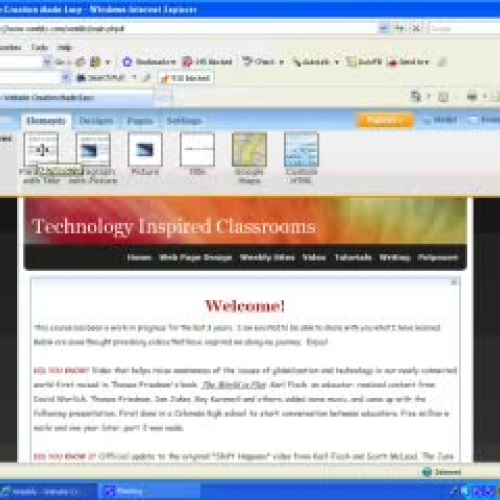 Weebly Toolbar