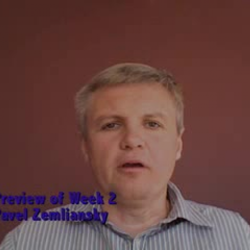 Preview of Week 2