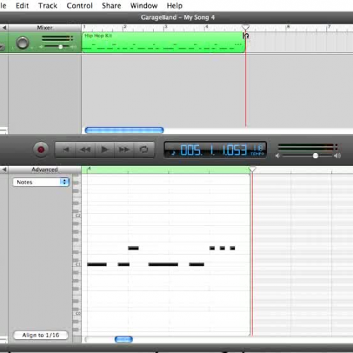 GarageBand -6- Editing MIDI