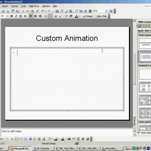 Adding Custom Animation