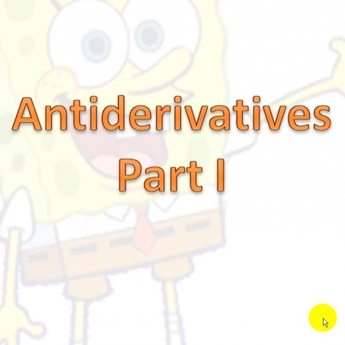 Antiderivatives