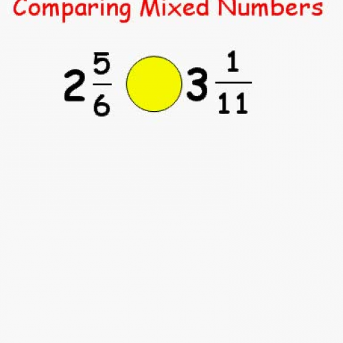 Comparing Mixed Numbers