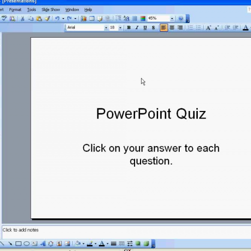 NonLinear PowerPoint Quiz