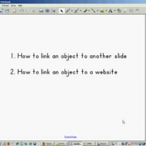 Linking Objects in SMARTnotebook 