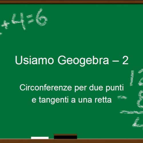 Usiamo Geogebra - 2