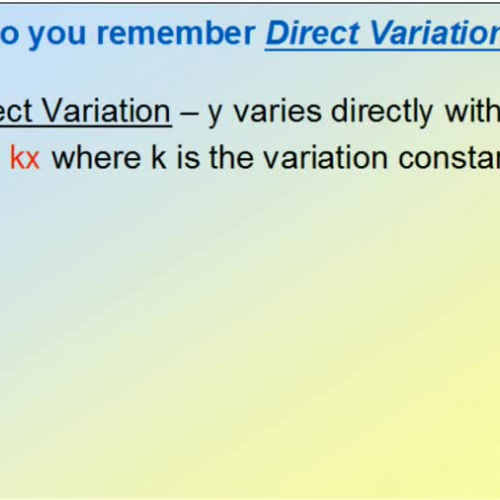 Inverse Variation KORNCAST