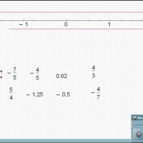 ordering rational numbers