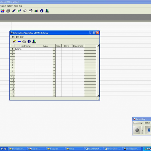 Making a database FIELD NAMES