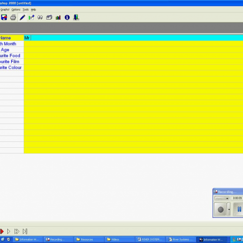 Making a database ADDING DATA