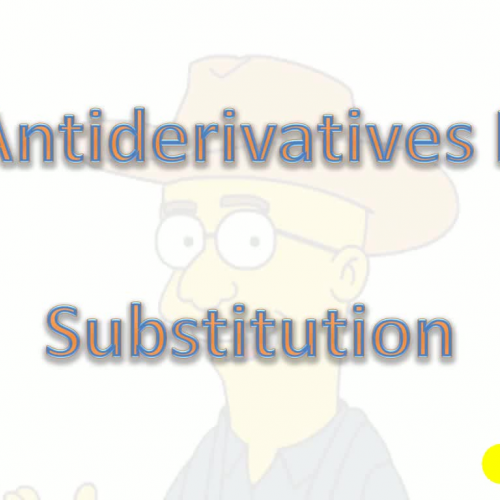 Integration by Substitution 