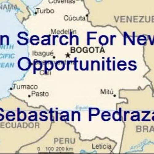 Sebastian Pedraza- In Search for New Opportun