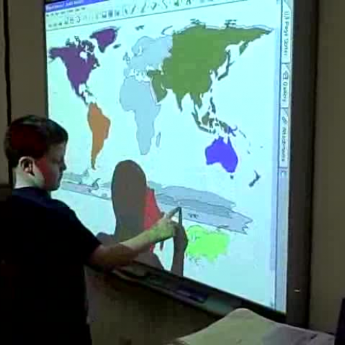 Identifying the Continents with Smart Board T