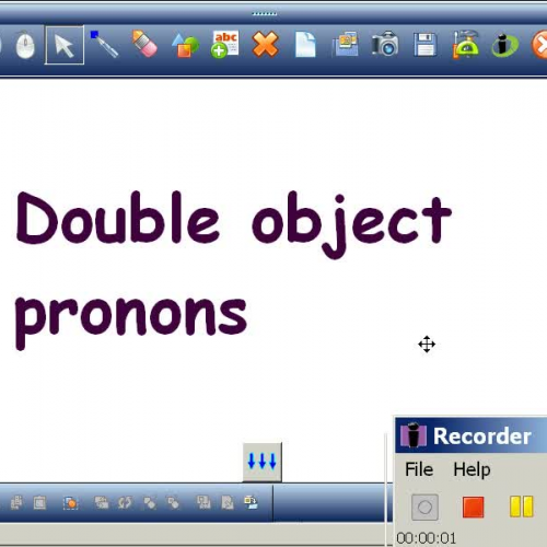 Double Object pronouns