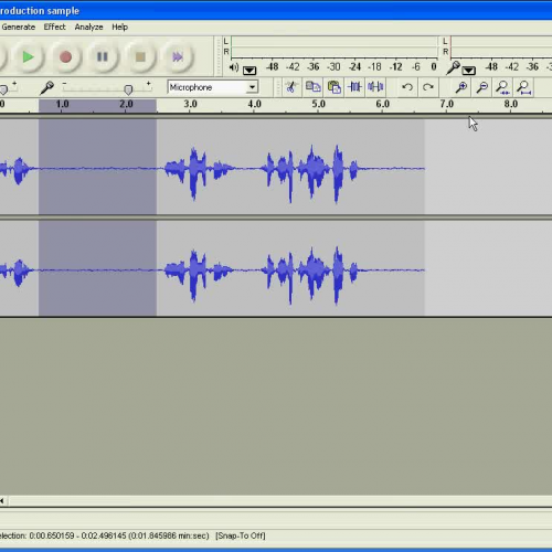 Audacity Podcast Tutorial Segment 1 part 3