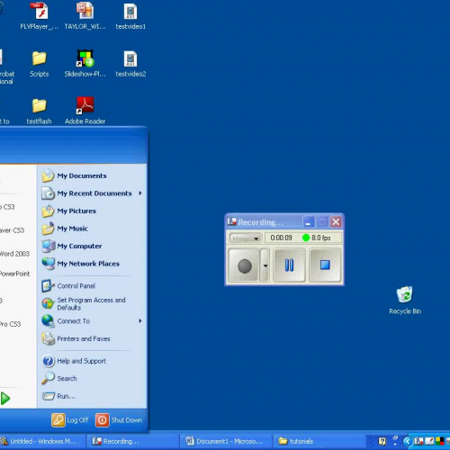Record your desktop to make a tutorial using 
