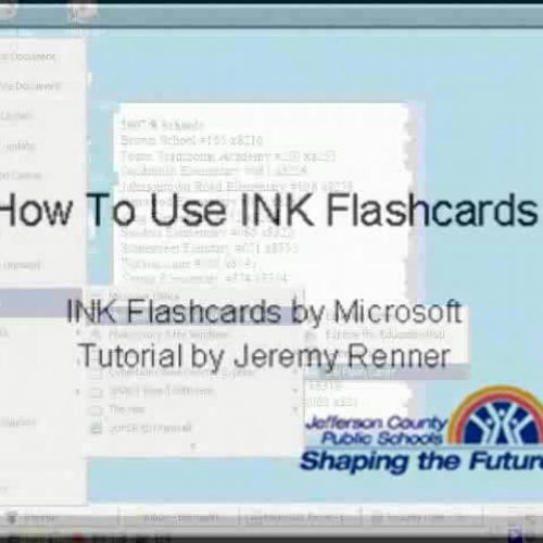 Microsoft INK FlashCards