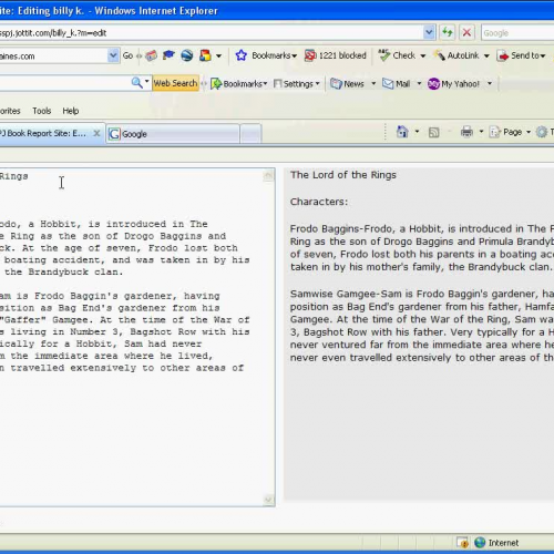 How to use jottit as a wiki to create a book 