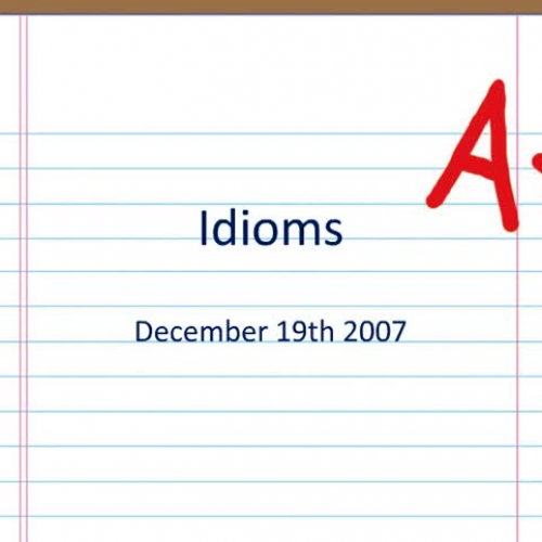 idioms