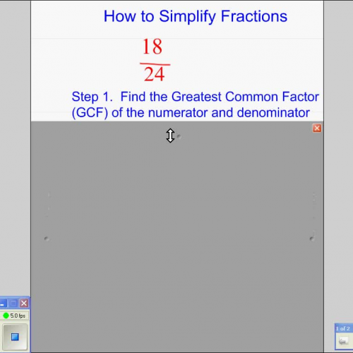 How to simplify Fractions