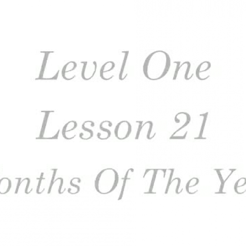 Mandarin Chinese Tutorial months of the year