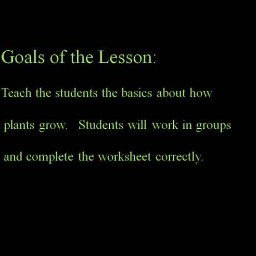Plant lesson movie