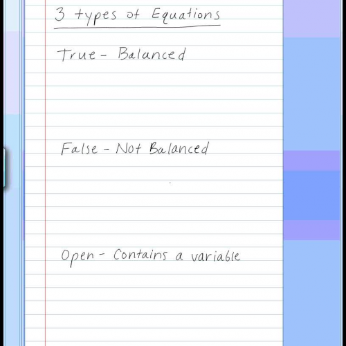 Equation Basics