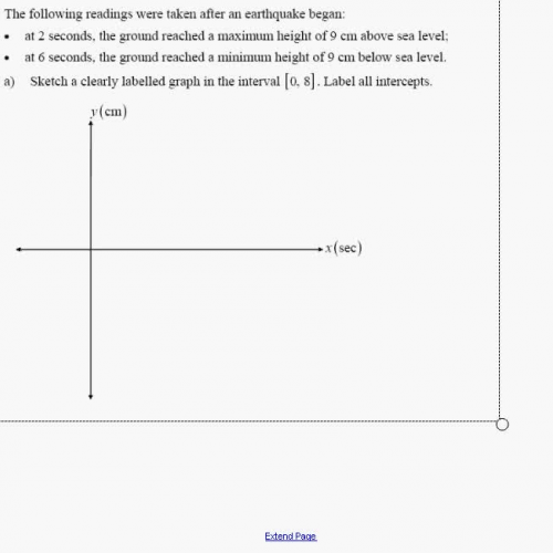 Using the sine curve to model...