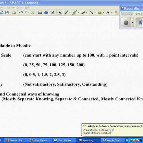 Creating Scales for Grading in Moodle