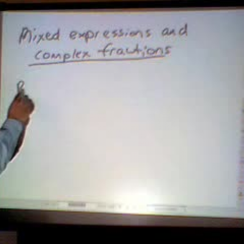 Mixed Expressions and Complex Fractions