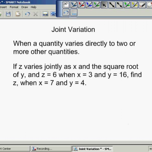 joint variation formula