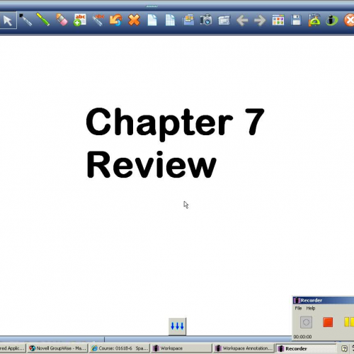 Chapter 7 review