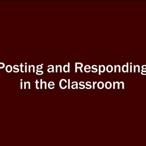 Posting in the Classroom