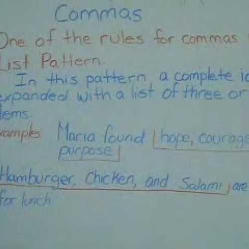 Use of Commas