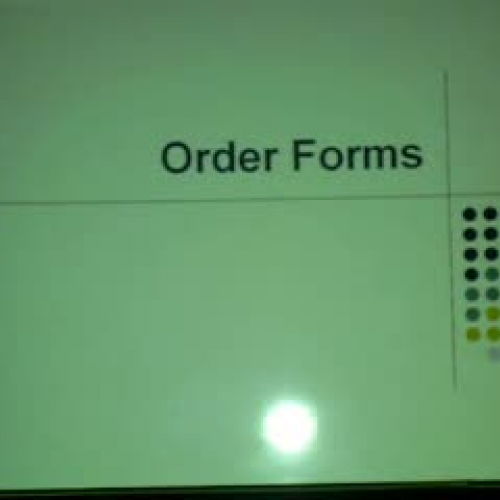 Writing Order Forms
